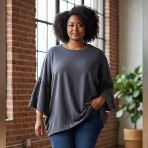 DC Women's Dark Gray Sweatshirt MWT